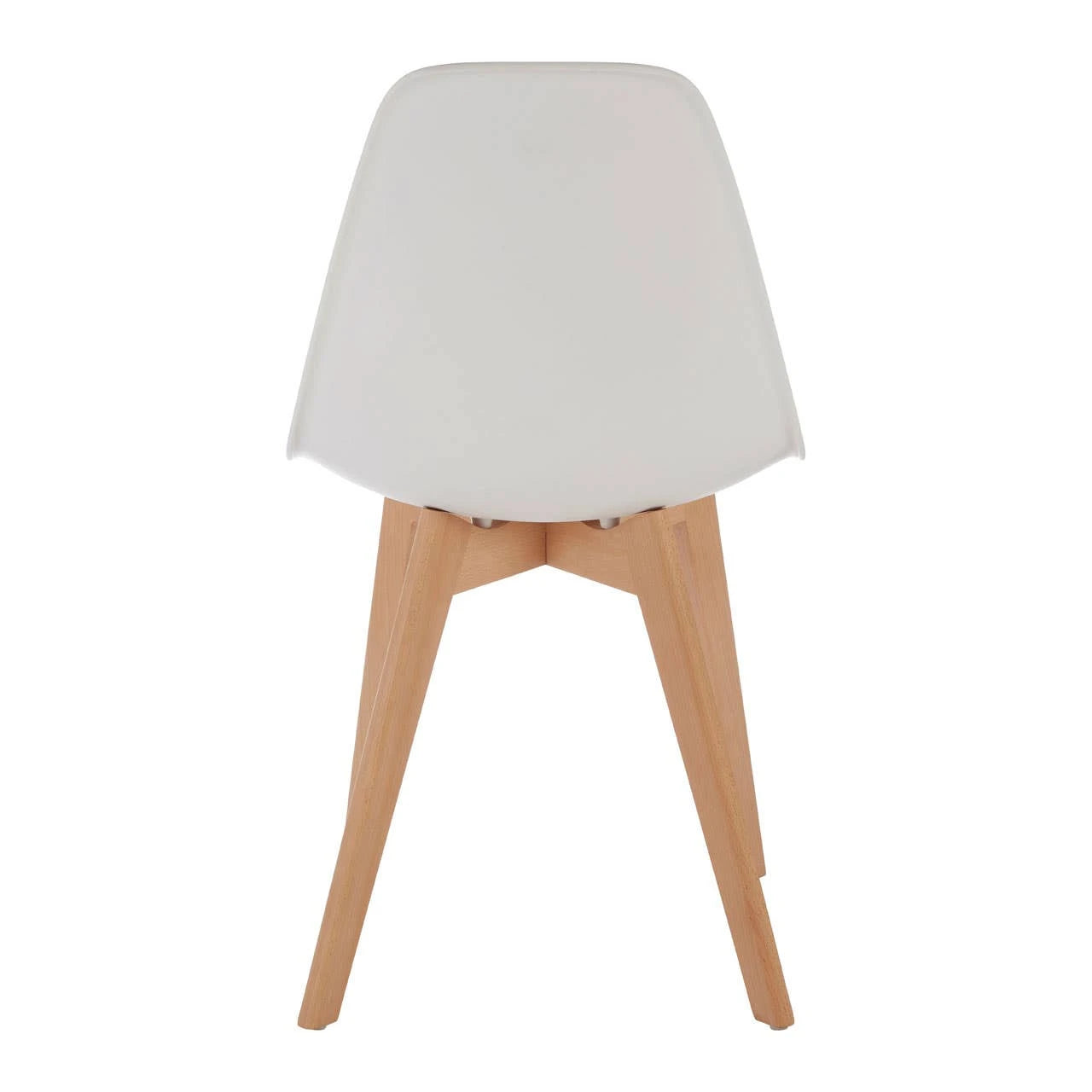 Stockholm White Chair With Beech Wood Legs
