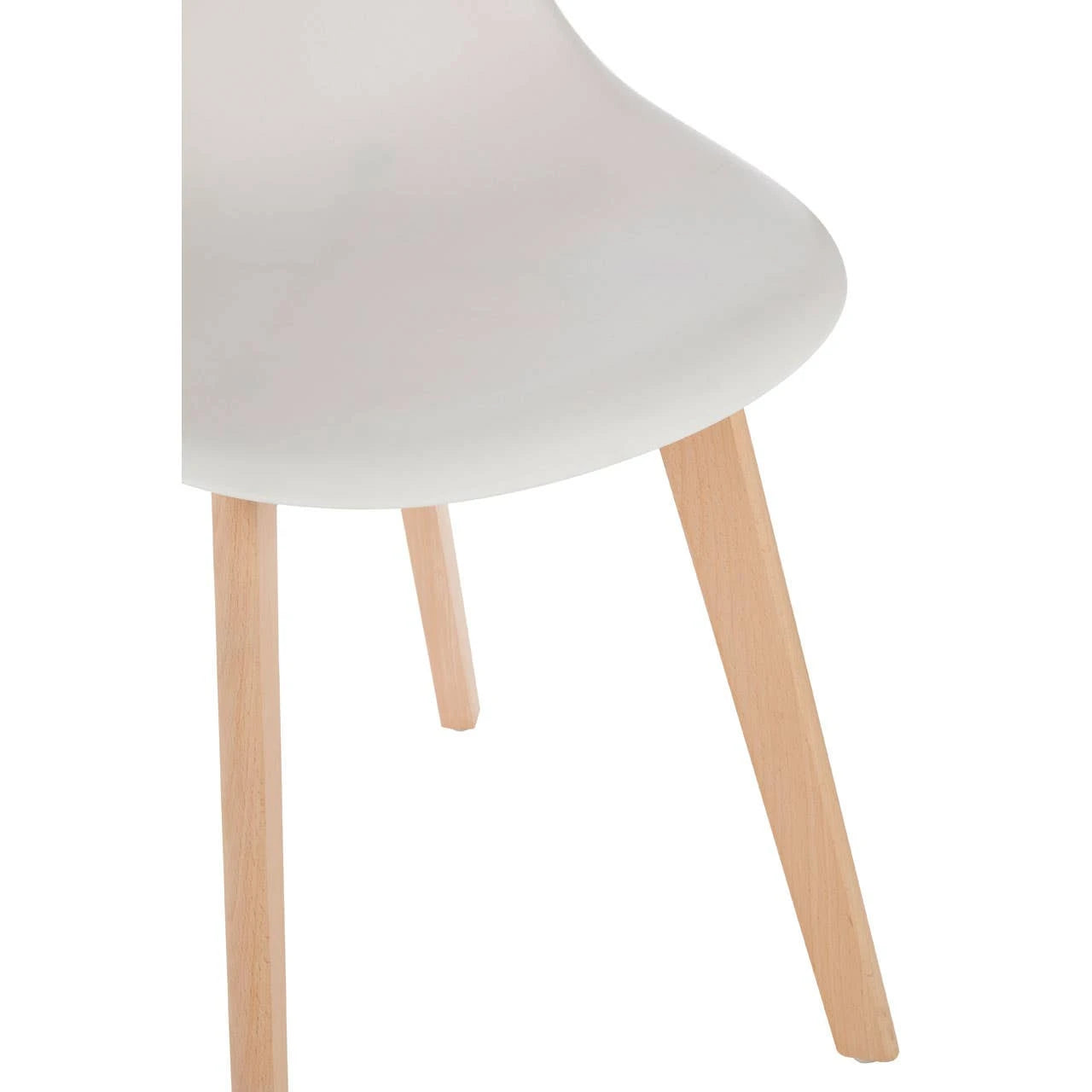 Stockholm White Chair With Beech Wood Legs