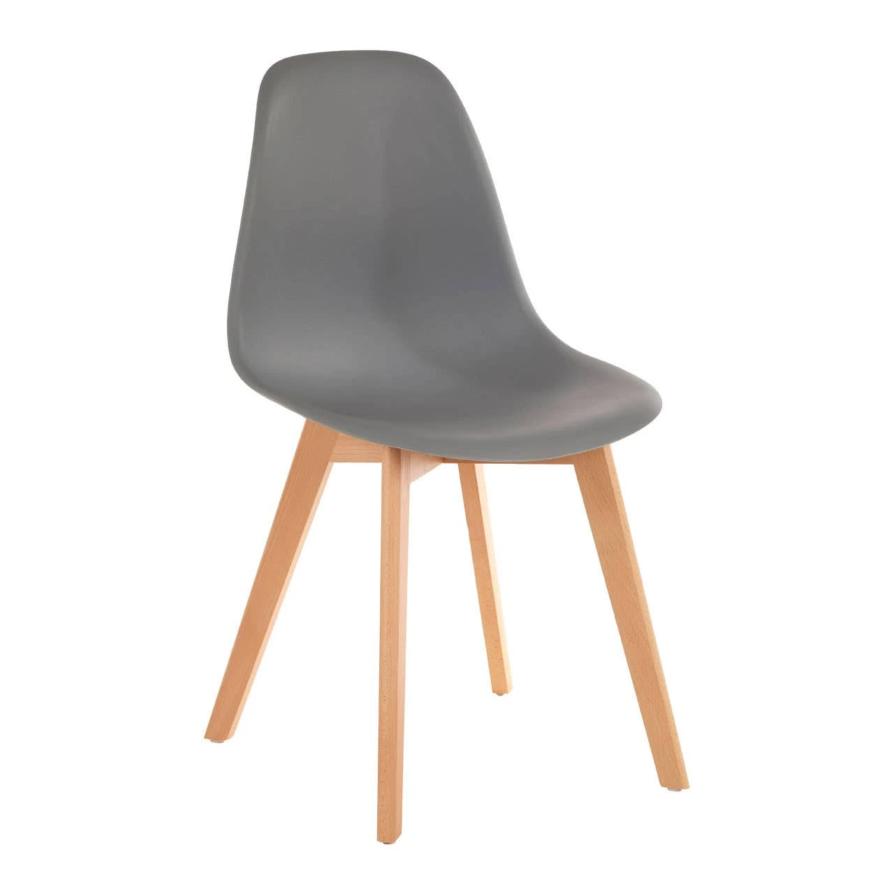 Stockholm Grey Chair With Beechwood Legs