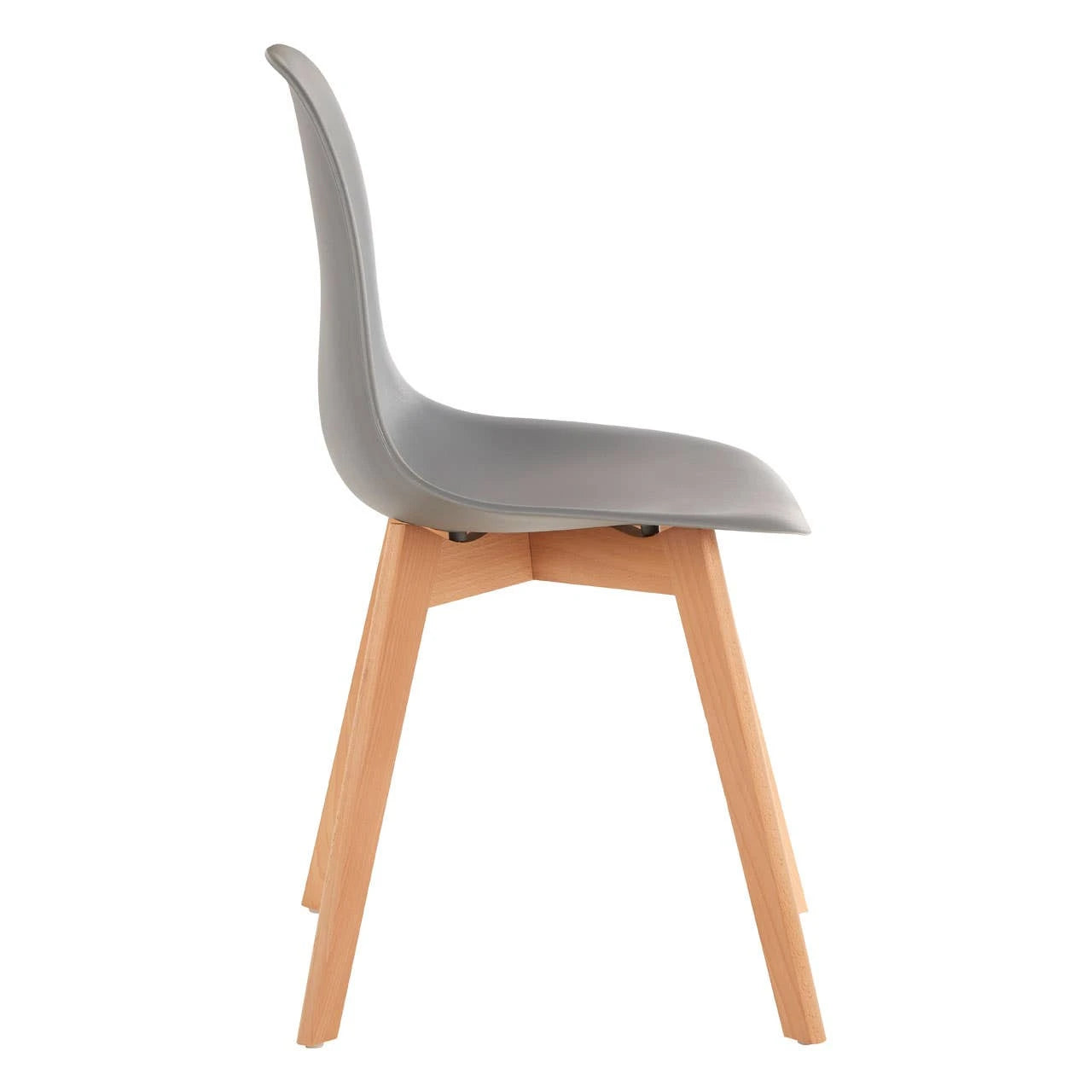 Stockholm Grey Chair With Beechwood Legs