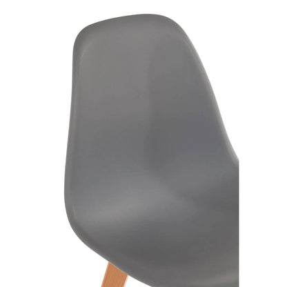 Stockholm Grey Chair With Beechwood Legs