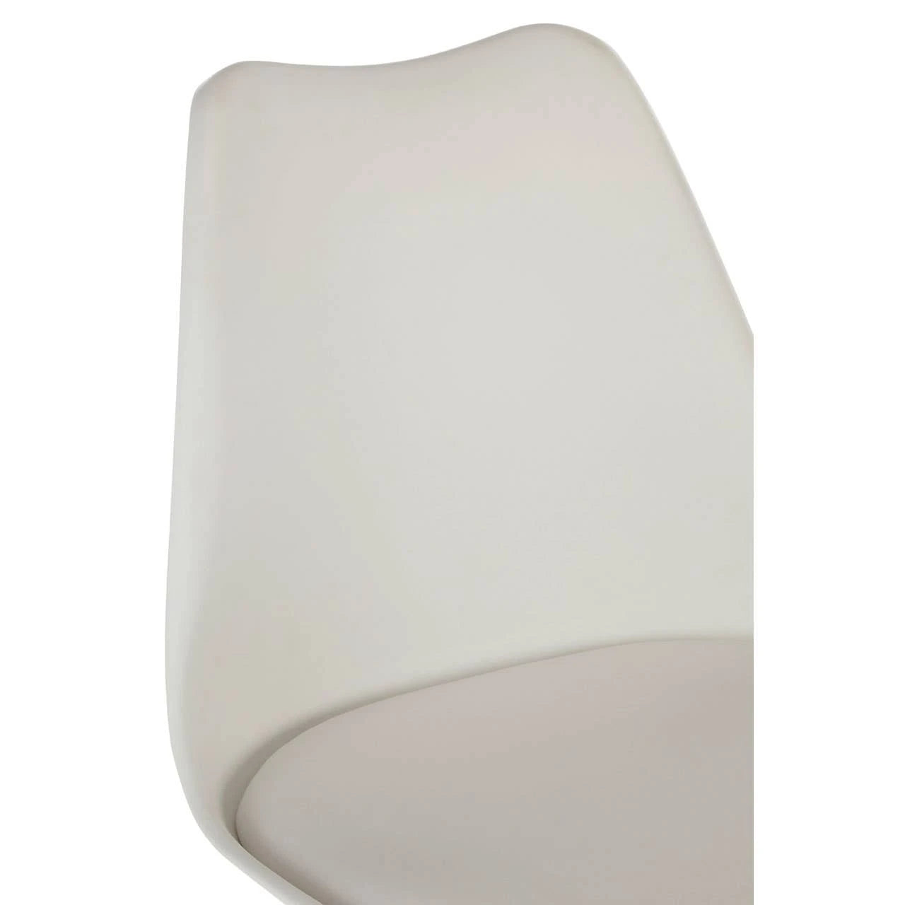 Stockholm White Chair With Cushion And Beech Wood Legs