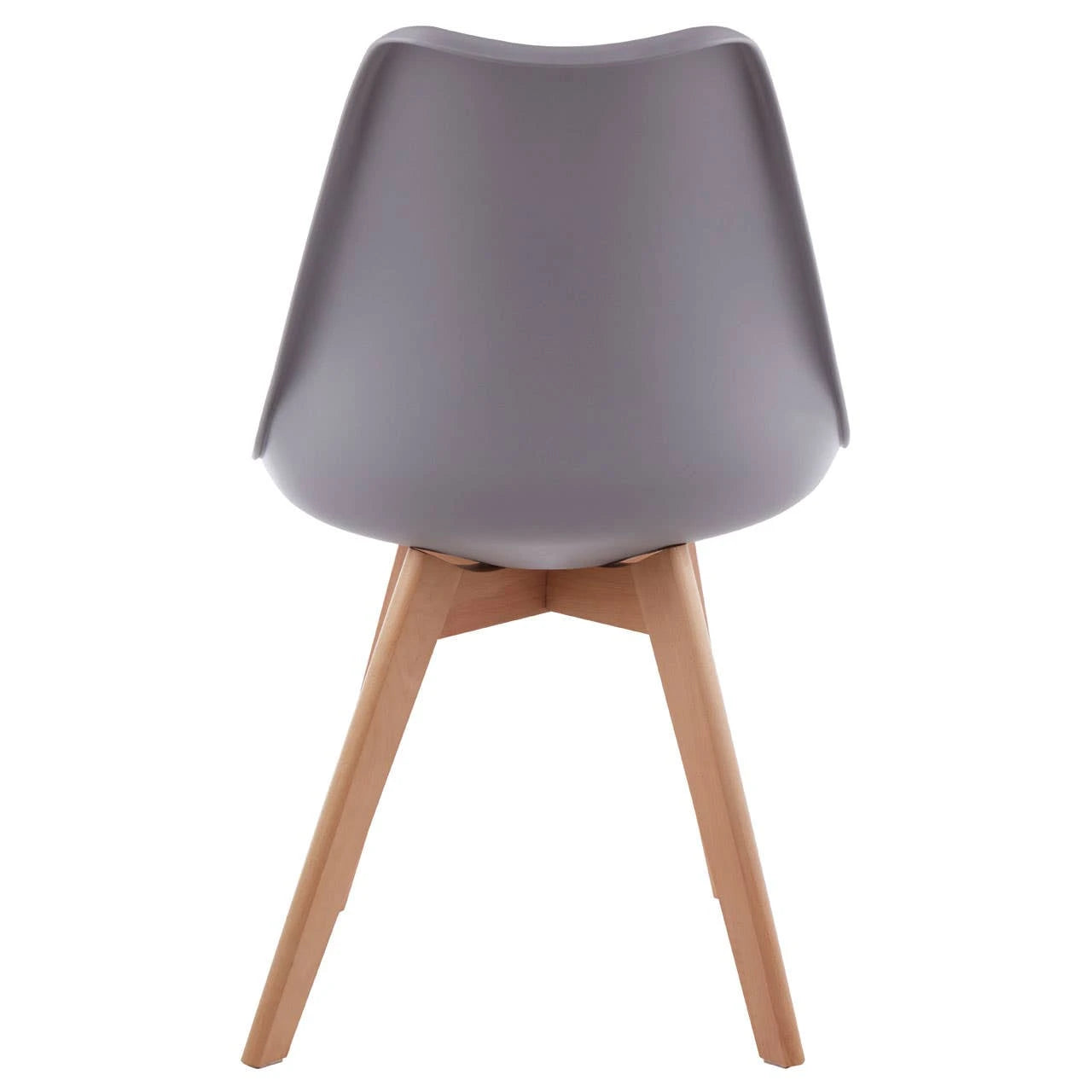 Stockholm Grey Chair With Cushion And Beech Wood Legs