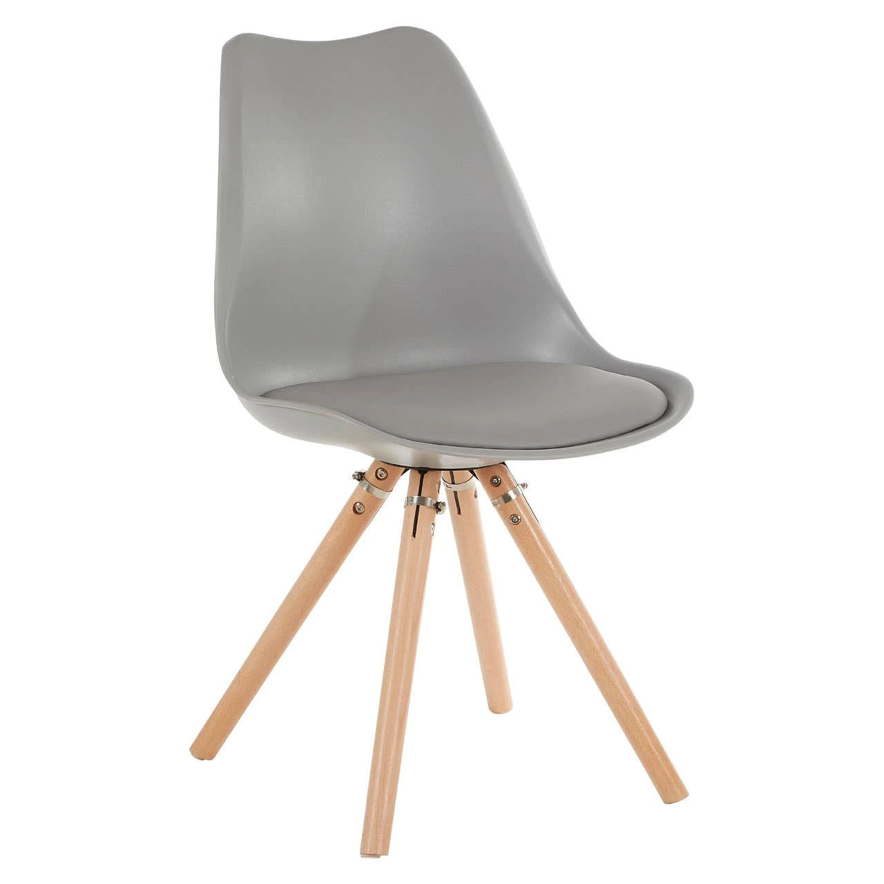 Stockholm Grey Padded Seat Dining Chair