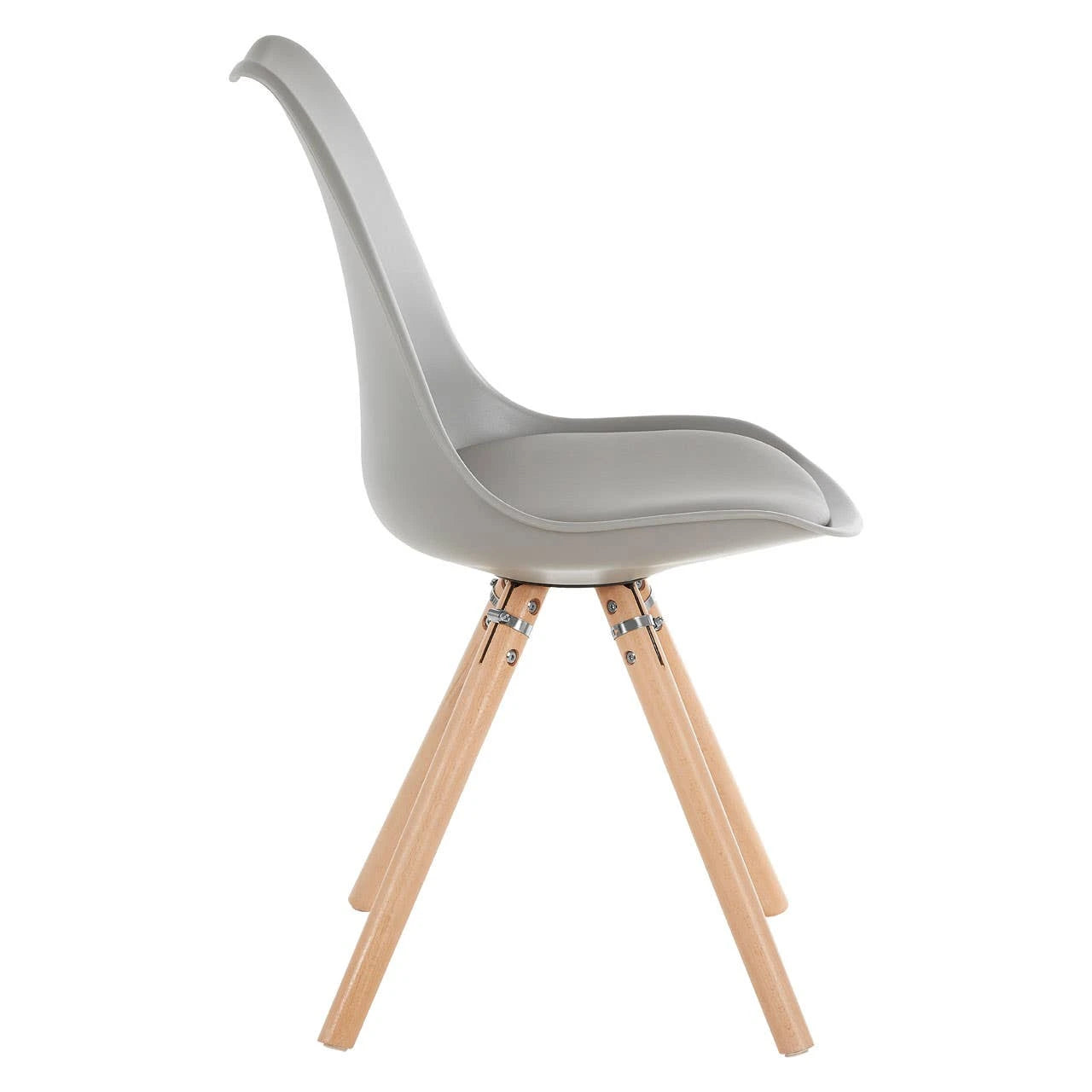 Stockholm Grey Padded Seat Dining Chair