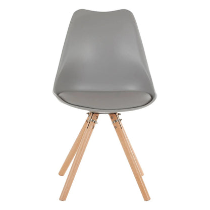 Stockholm Grey Padded Seat Dining Chair