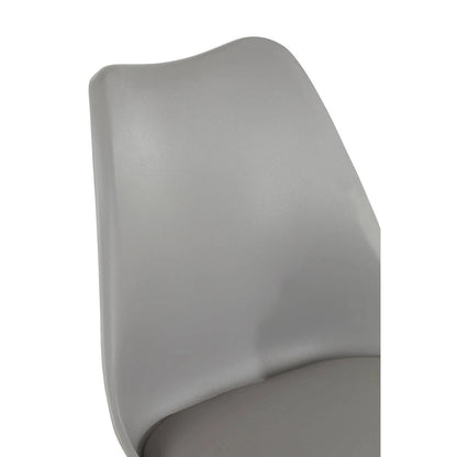Stockholm Grey Padded Seat Dining Chair