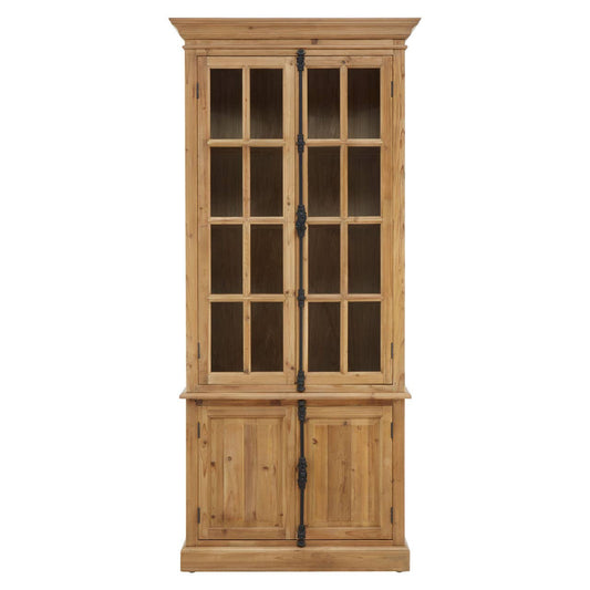 Banten Pine Wood Tall Cabinet
