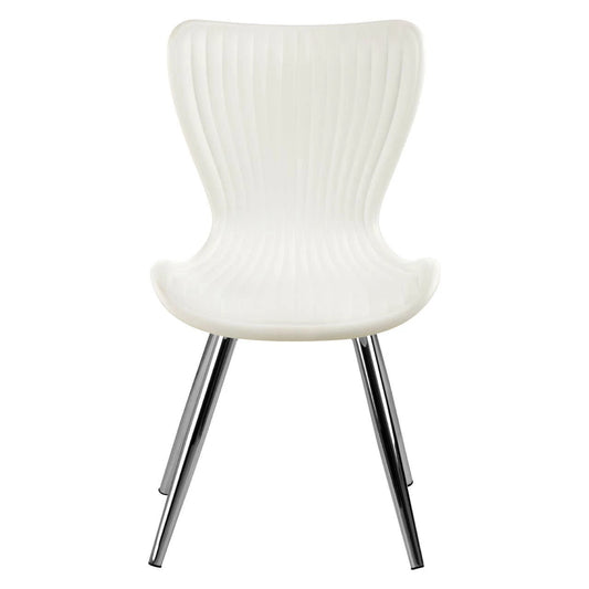 Stockholm White Textured Dining Chair