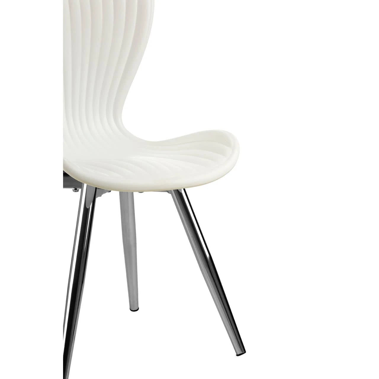 Stockholm White Textured Dining Chair