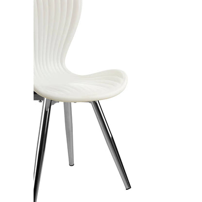 Stockholm White Textured Dining Chair