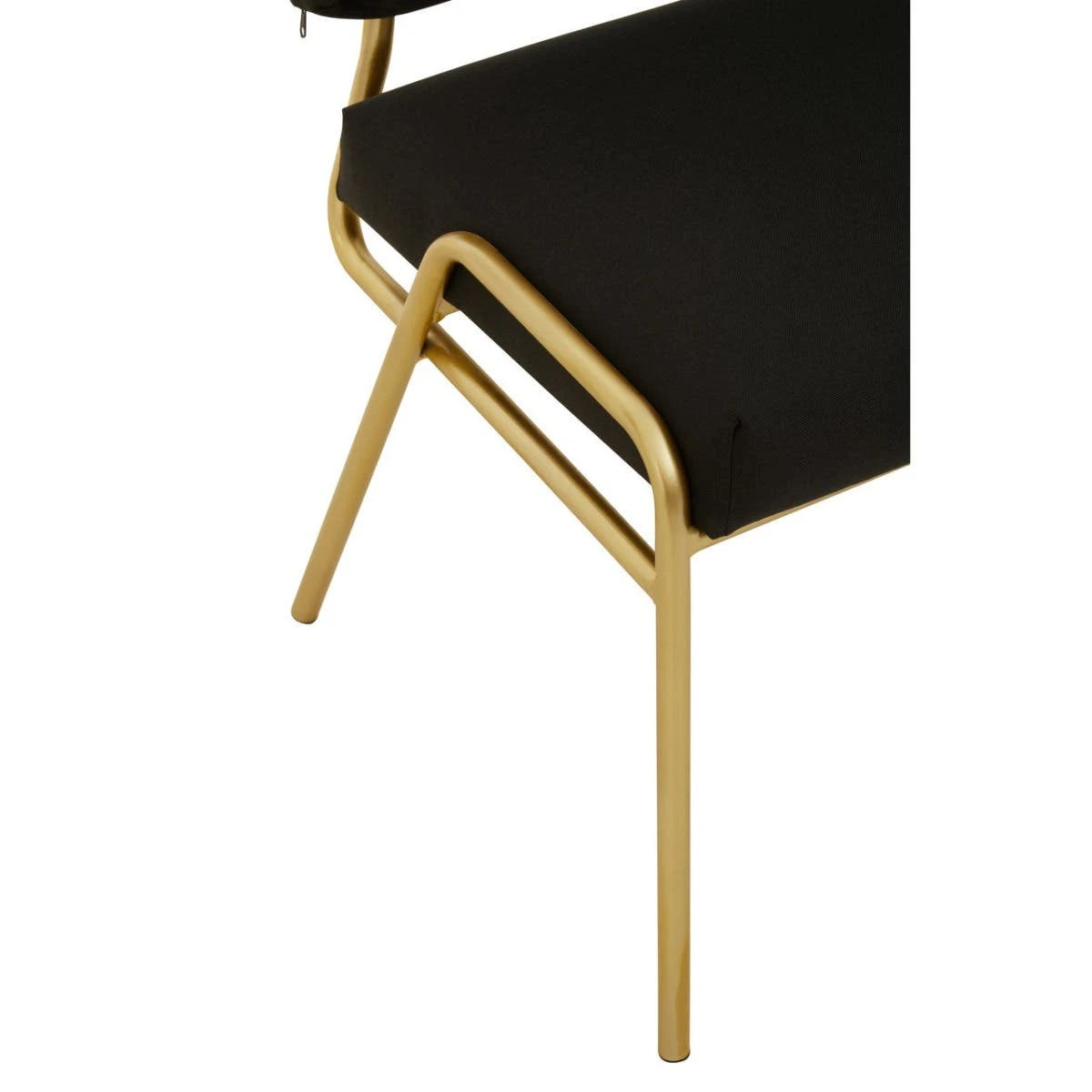 Lexa Black Linen Chair