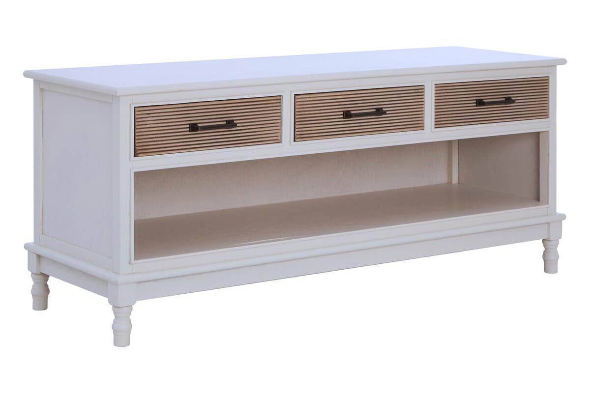 Heritage 3 Drawer White Cabinet