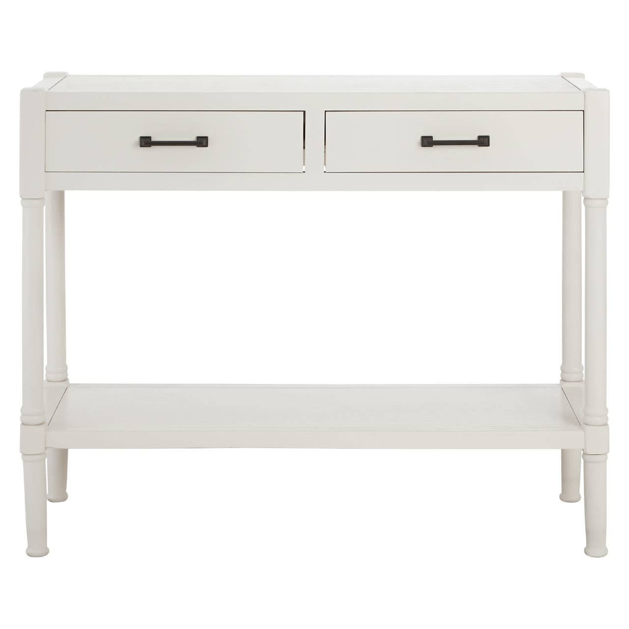 Heritage 2 Drawer White Console Table