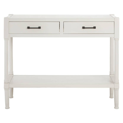 Heritage 2 Drawer White Console Table