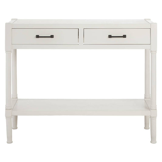 Heritage 2 Drawer White Console Table