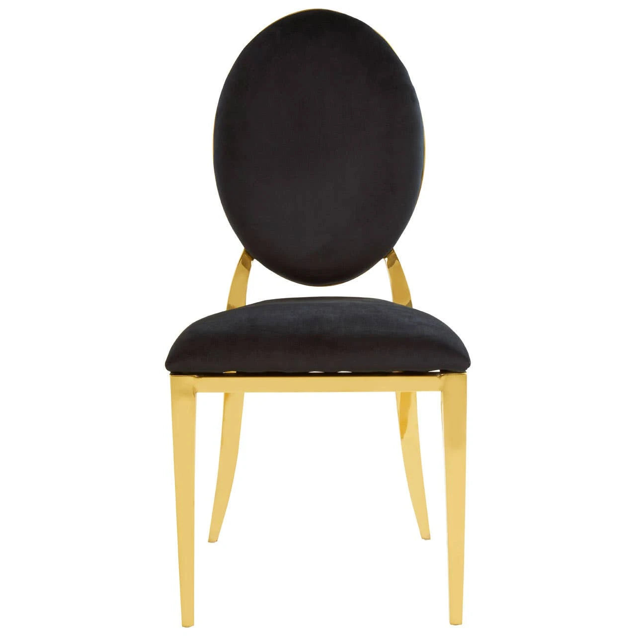 Sarita Stackable Gold Finish Dining Chair