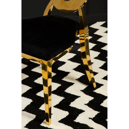 Sarita Stackable Gold Frame Dining Chair