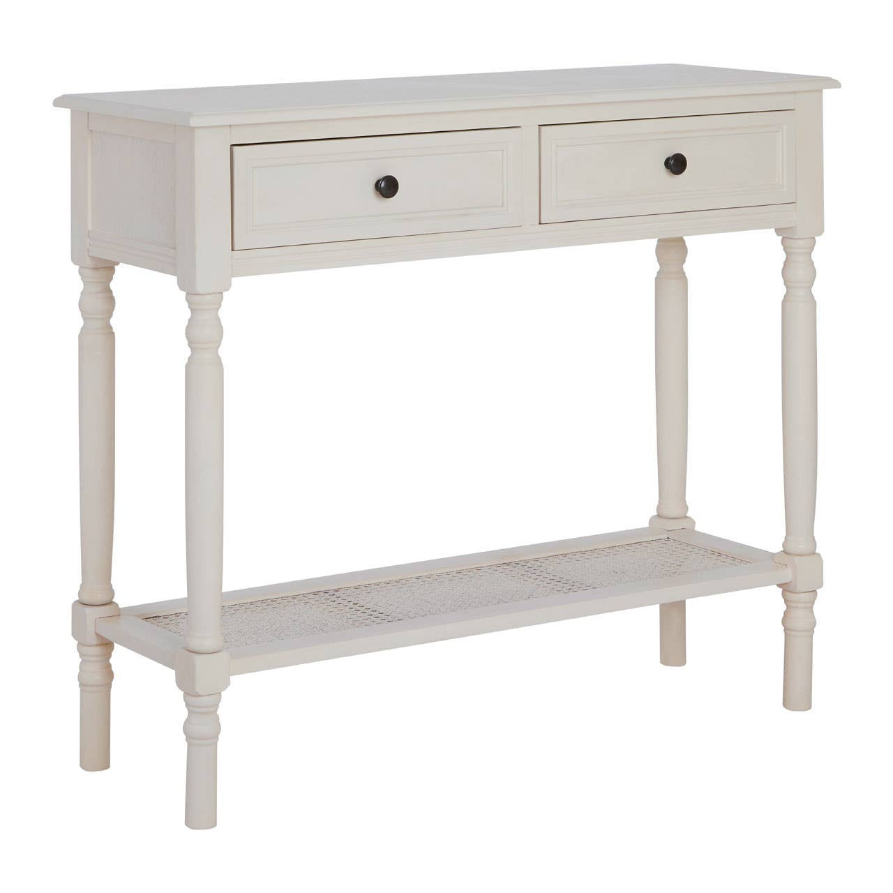 Heritage White Console Table with 2 Drawers