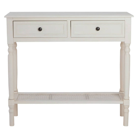 Heritage White Console Table with 2 Drawers