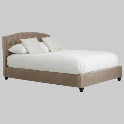 Josephine Mink Brushed Velvet Double Bed