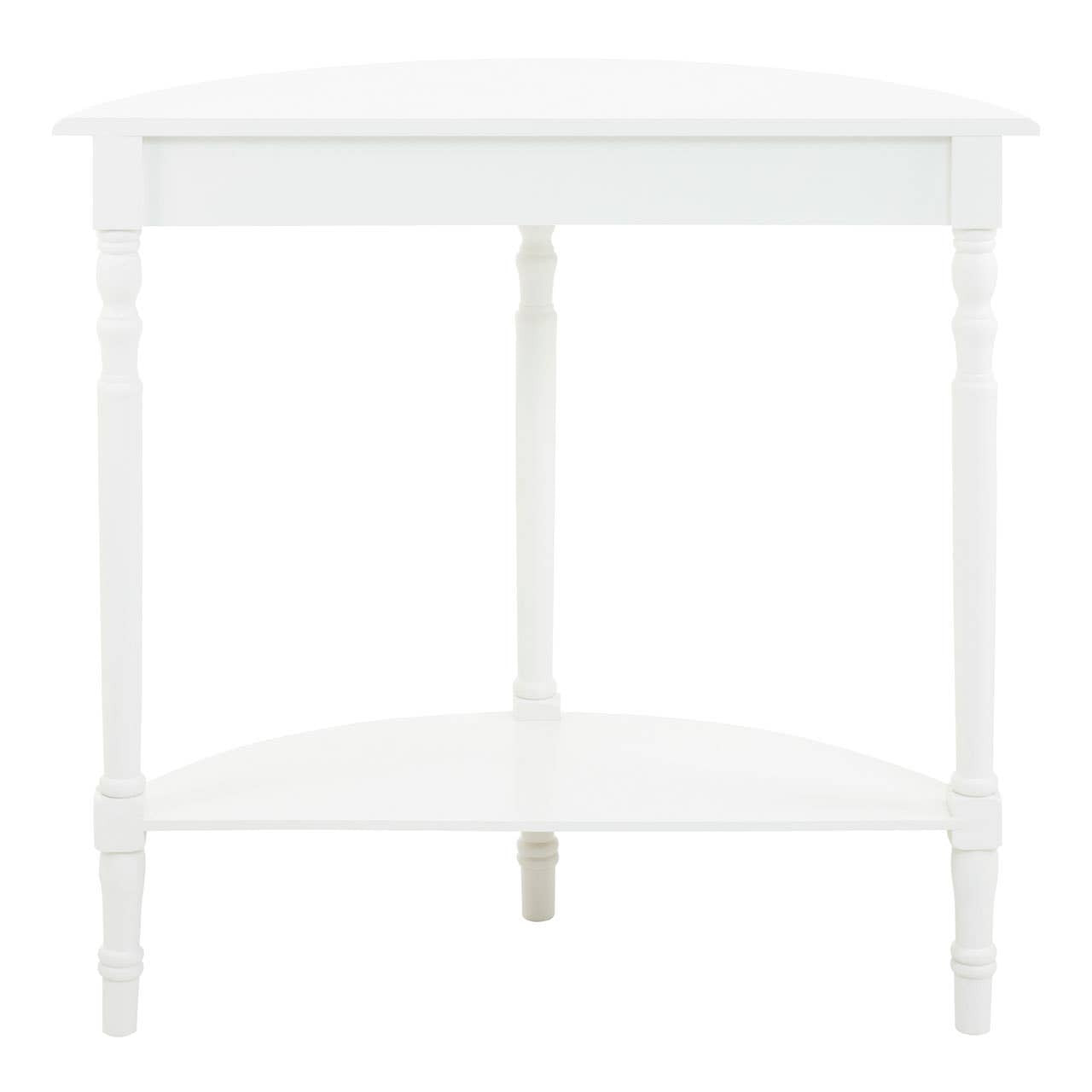Heritage White Semi Circle Console Table