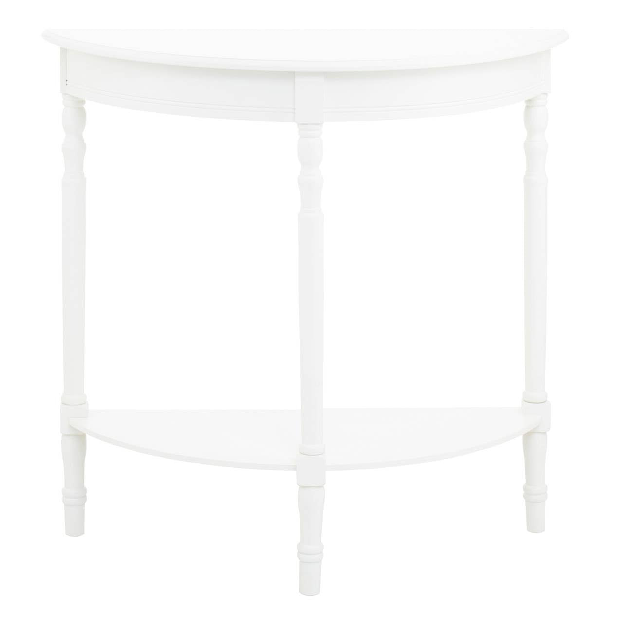 Heritage White Semi Circle Console Table