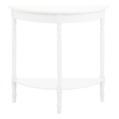 Heritage White Semi Circle Console Table