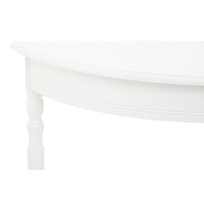 Heritage White Semi Circle Console Table