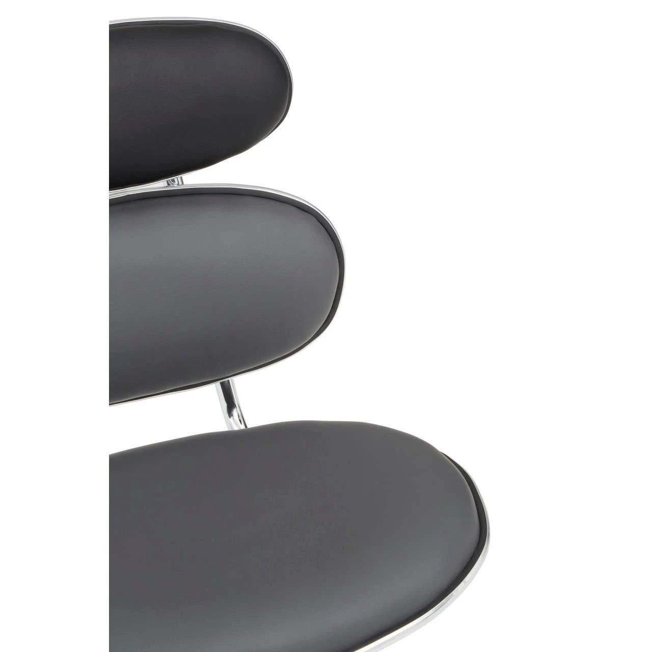 Fran Black PU Home Office Chair