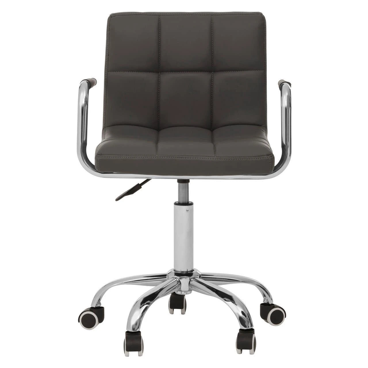 Finn Grey Home Office Chair with Swivel Base