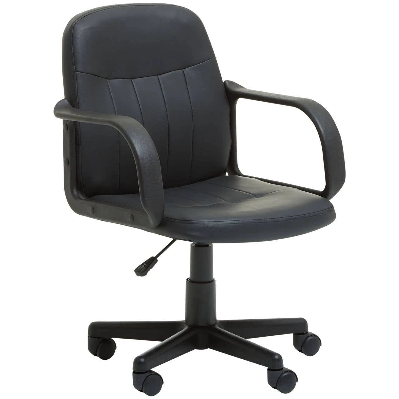 Fenix Grey Home Office Chair With Chrome Arms