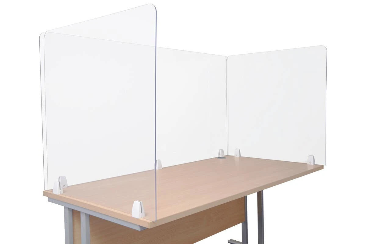 3 Piece Acrylic Protection Screens With Fittings Kit