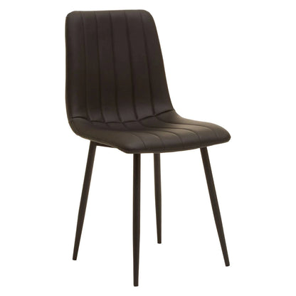 Tiana Set of Four Black Dining Chairs