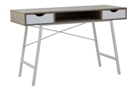 Bradbury Two Drawer Light Oak Veneer Desk