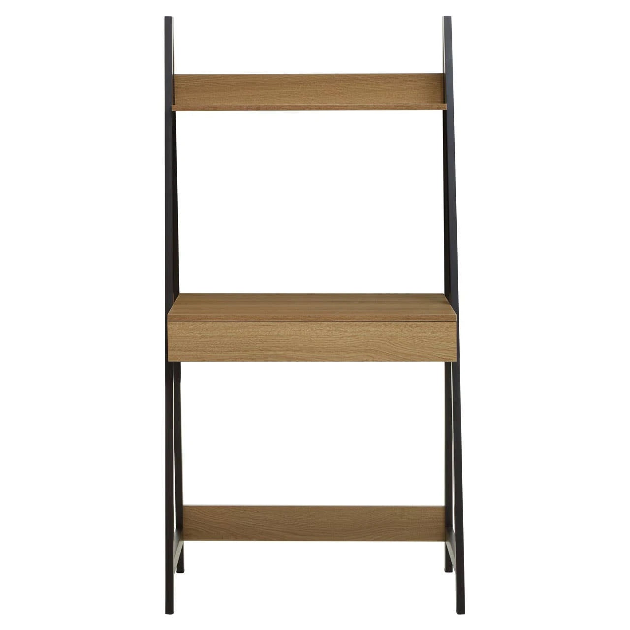 Bradbury Natural Oak Effect Desk with Metal Frame