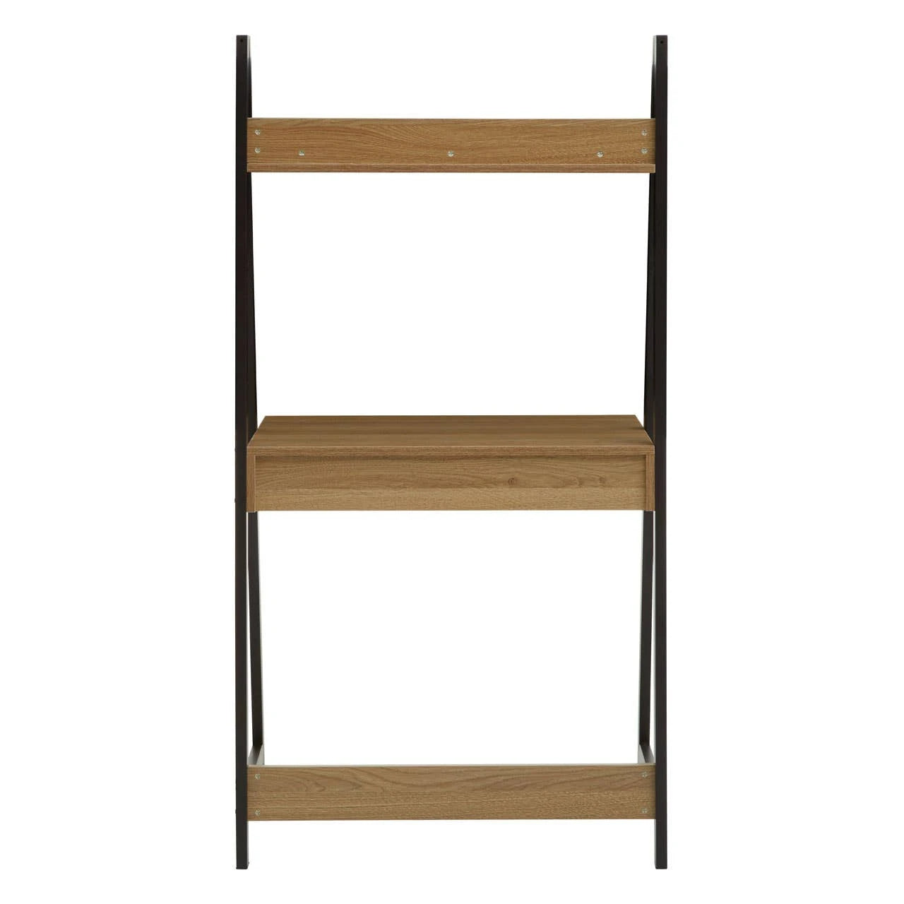 Bradbury Natural Oak Effect Desk with Metal Frame