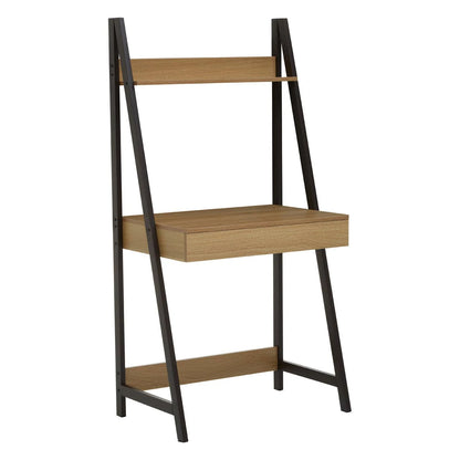Bradbury Natural Oak Effect Desk with Metal Frame