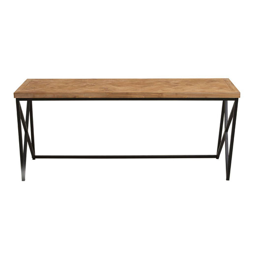 Kickford Parquet Fir Wood Coffee Table