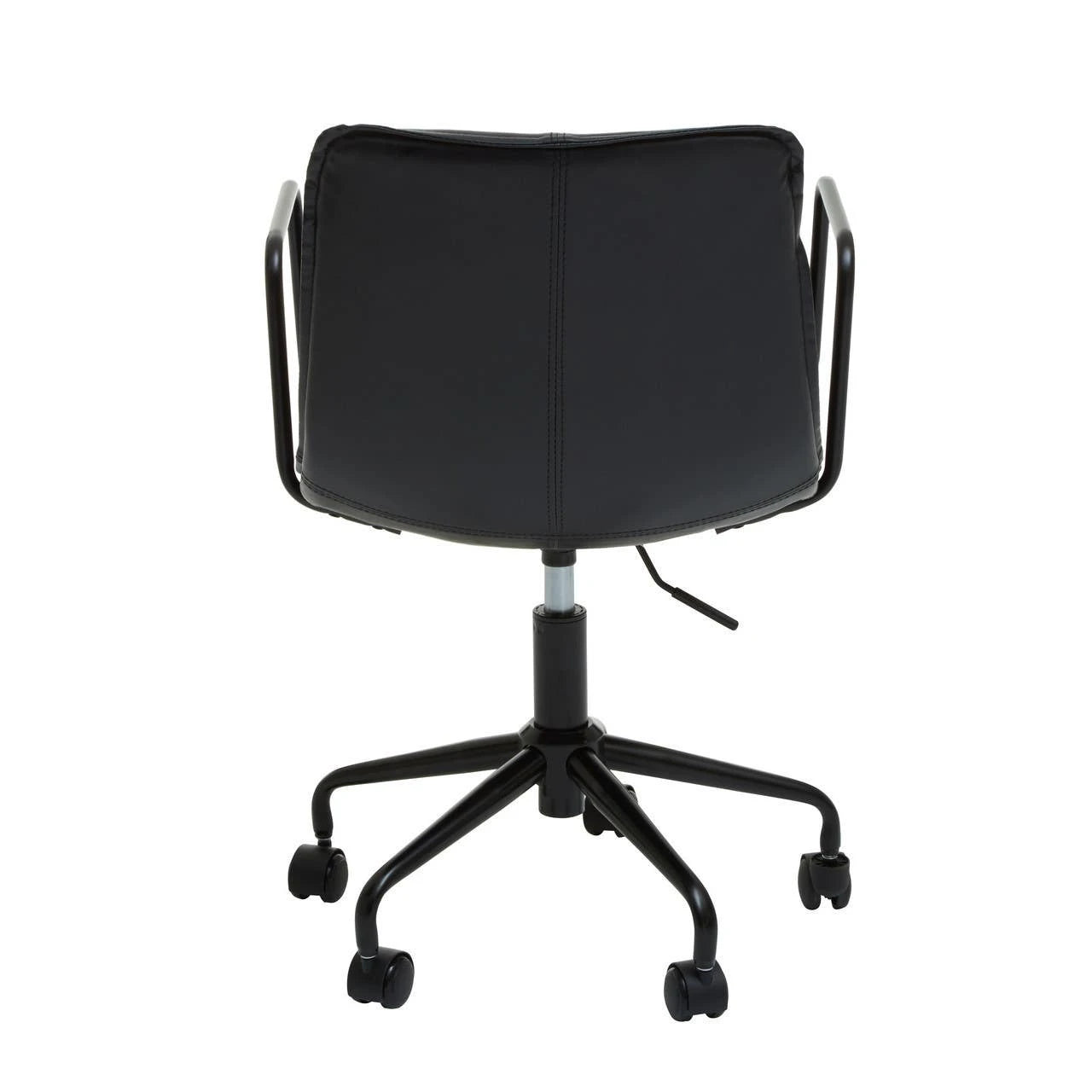 Branson Black Leather Effect Home Office Chair