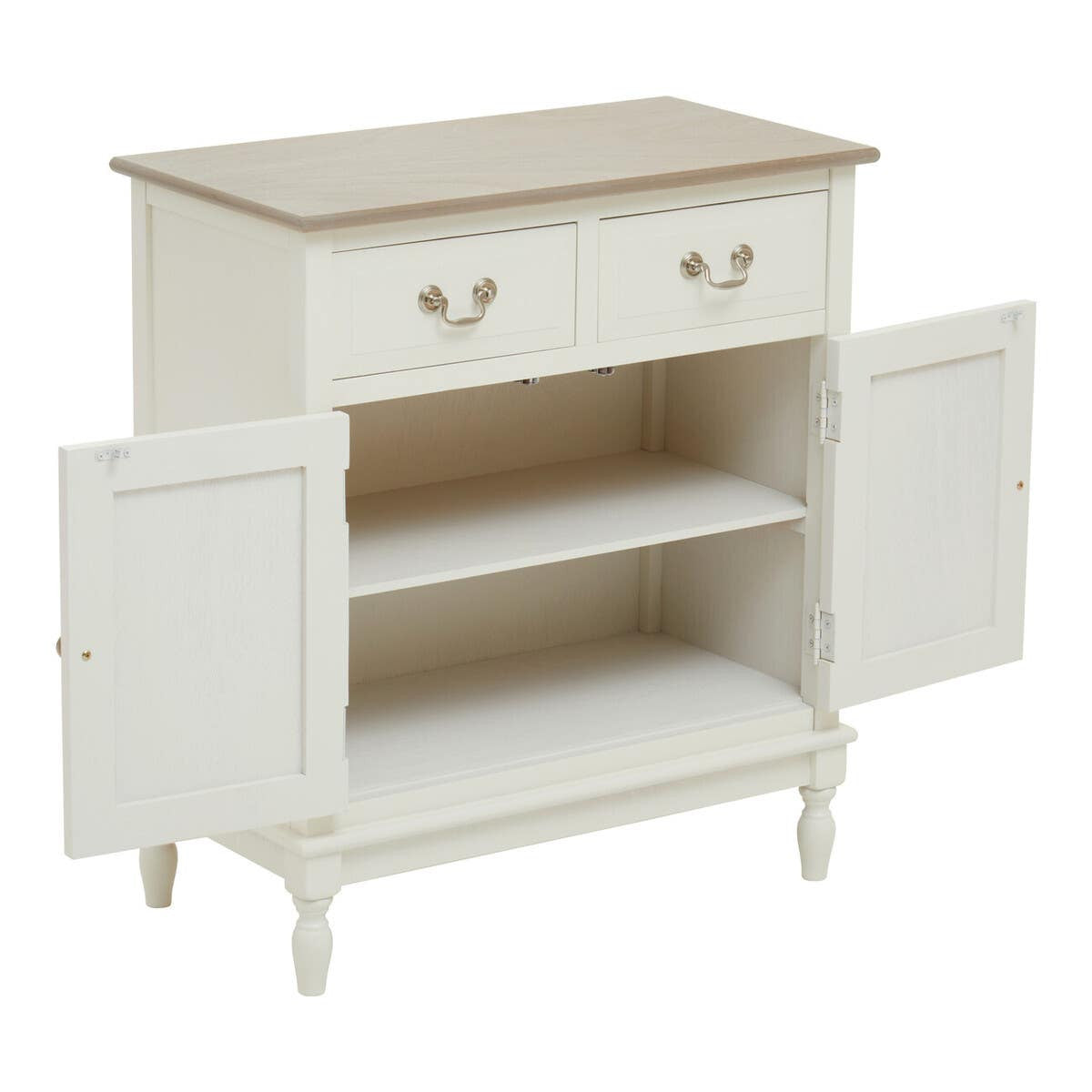 Heritage 2 Drawer White Sideboard