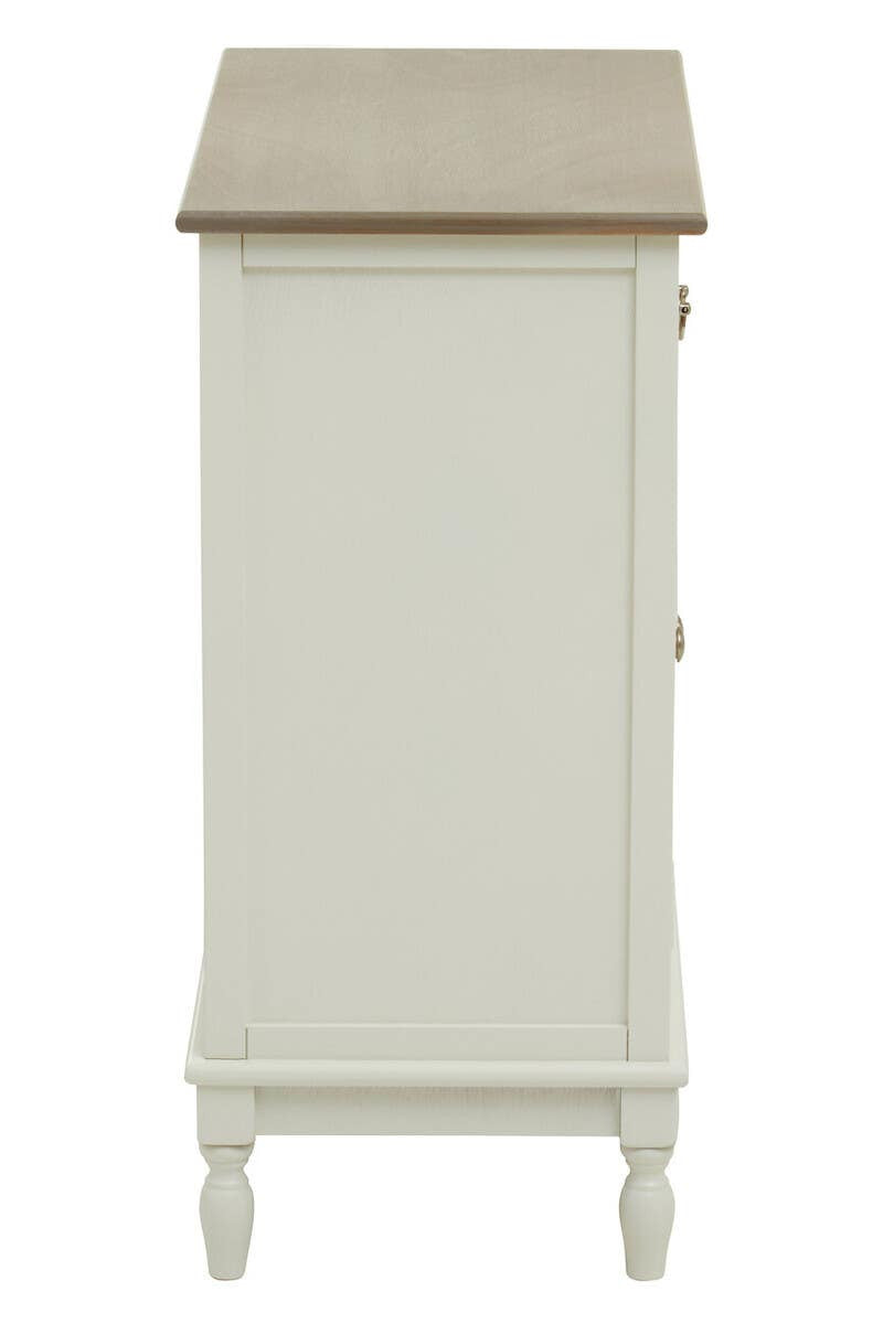 Heritage 2 Drawer White Sideboard