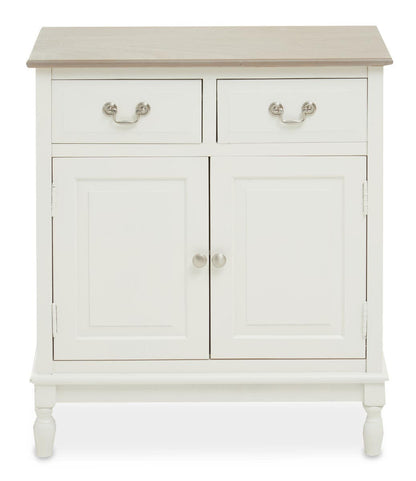 Heritage 2 Drawer White Sideboard