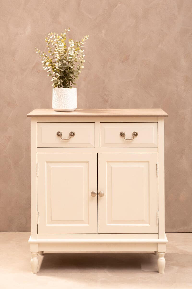 Heritage 2 Drawer White Sideboard