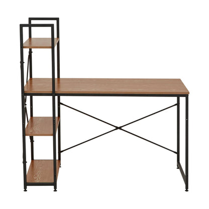 Laxton Red Pomelo Desk With Shelves