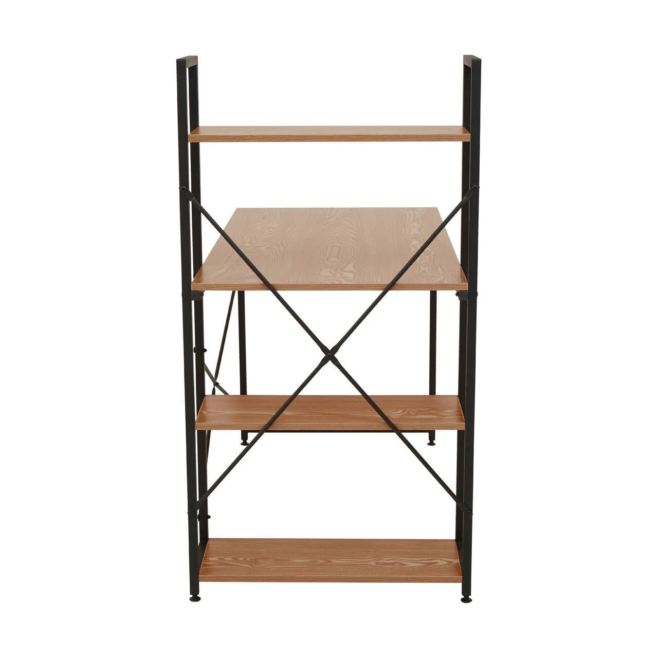Laxton Red Pomelo Desk With Shelves