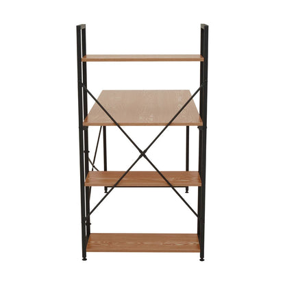 Laxton Red Pomelo Desk With Shelves