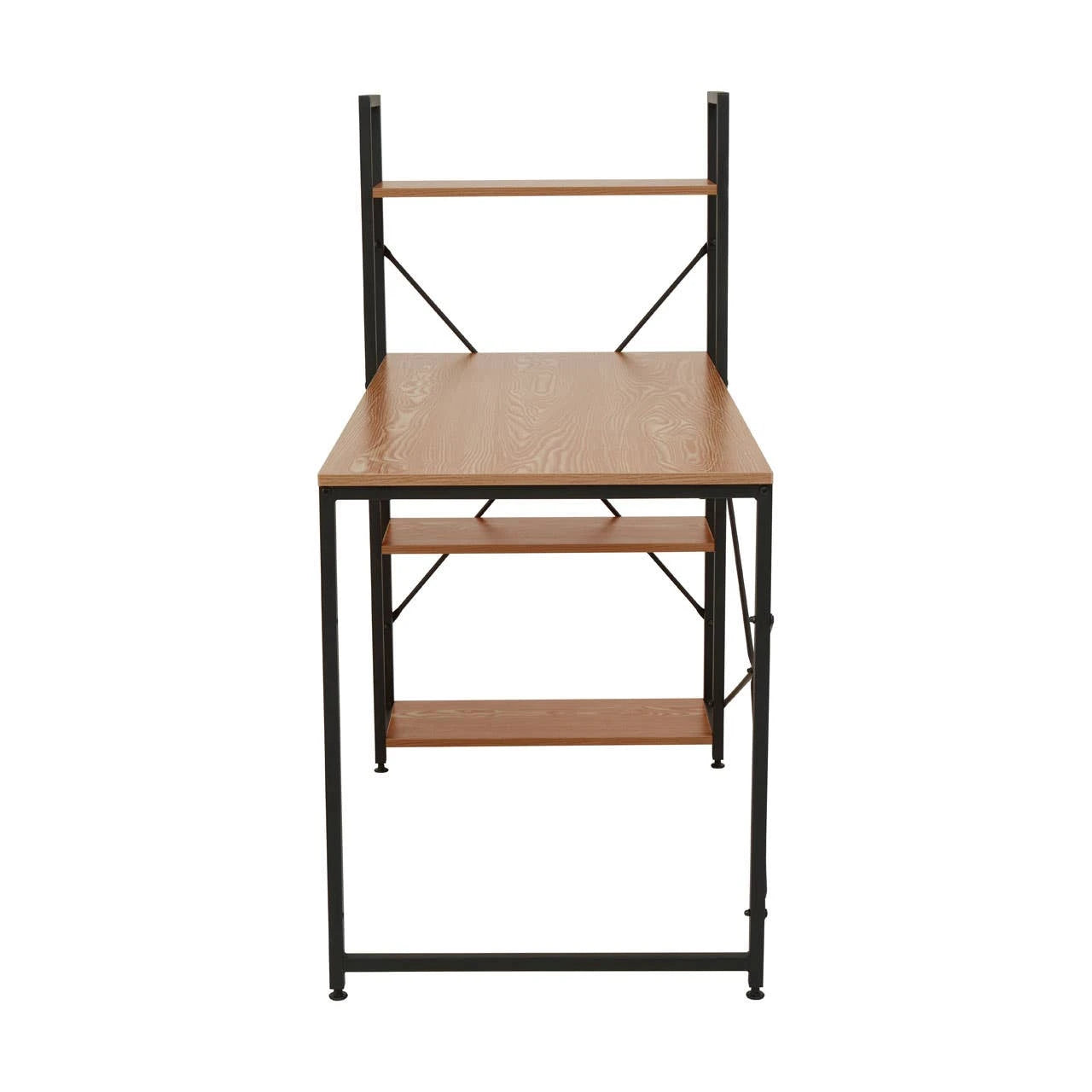 Laxton Red Pomelo Desk With Shelves