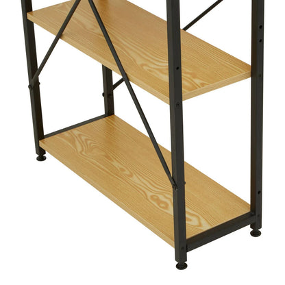 Laxton Light Oak Effect Desk With Shelves