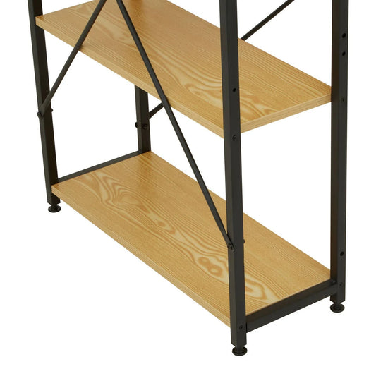 Laxton Light Oak Effect Desk With Shelves